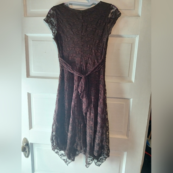Vtg y2k brown lace dress - Picture 2 of 5